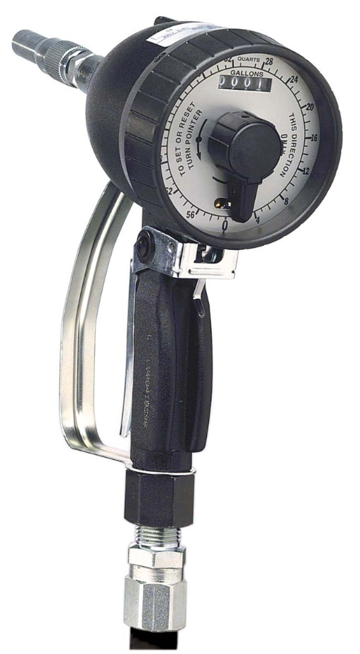 Oil Control Handle with Mechanical Preset Meter