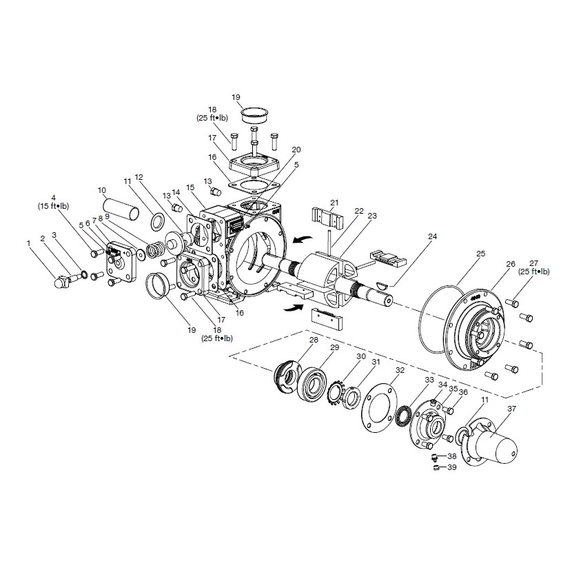 Repair Kit for Corken PT20 Coro-Vane&reg; Pump Image