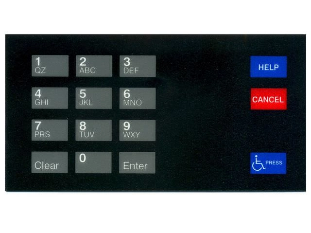 Fits Gilbarco Advantage, CRIND Overlay w/ Phillips Graphics (works with M00141B002 and M00141B004)