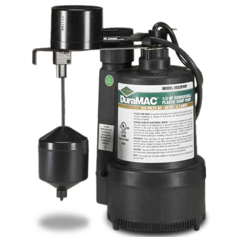 Model: 5033PVSP Submersible Sump Pump
