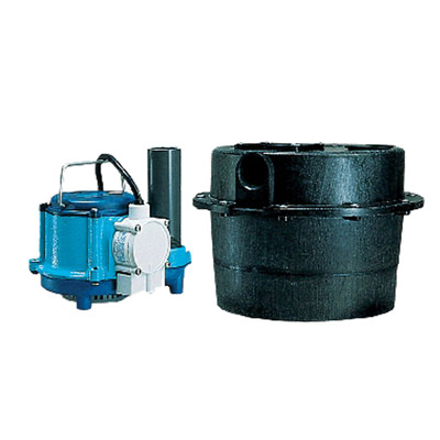 Compact Sump Pump and Basin Waste Water Removal System