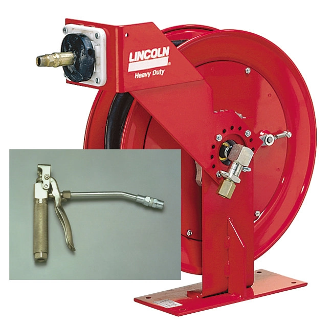 Spring Rewind Heavy Duty Grease Hose Reels Image