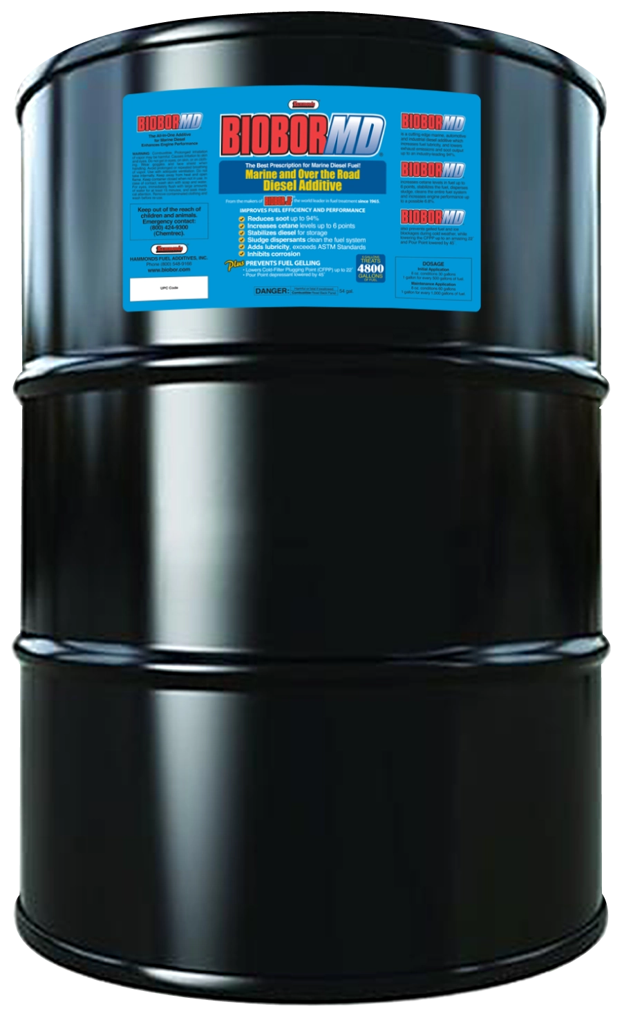 55 Gallons, Treats 54,000 Gallons