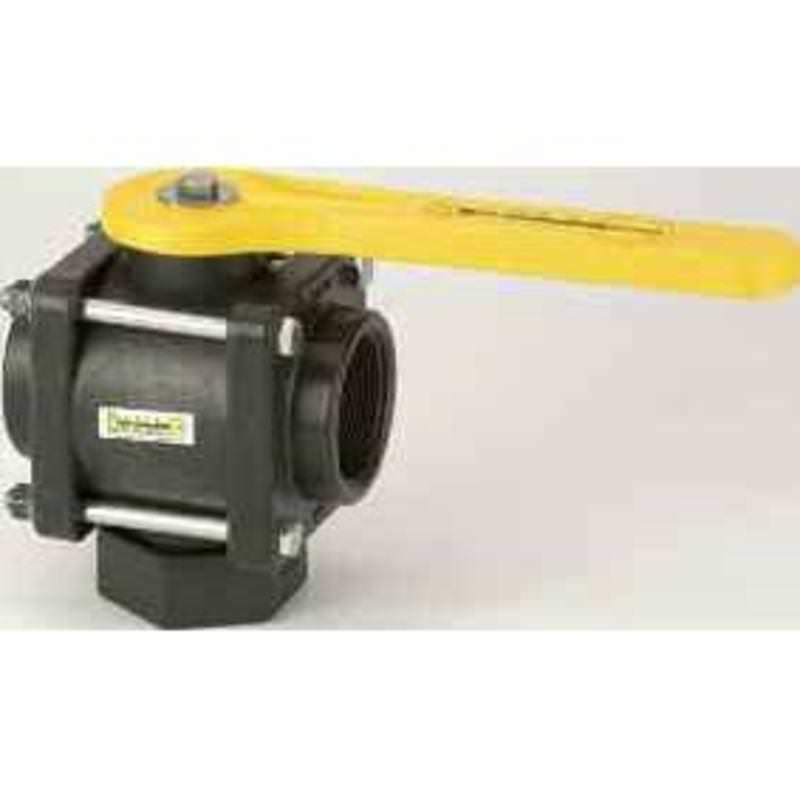 2 in. 3 Way Bottom Load Ball Valve Image