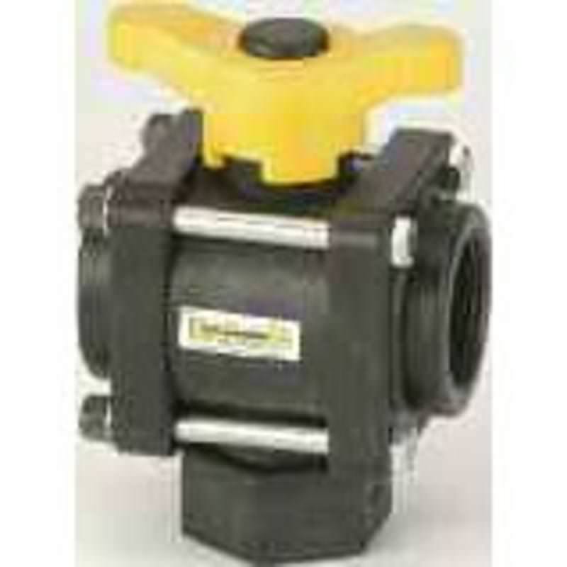 1 in. 3 Way Bottom Load Ball Valve Image
