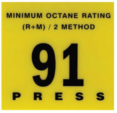 91 Octane Overlay Fits Gilbarco Encore Image