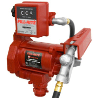 Hose Fill-Rite FR711VA Fuel Transfer Pump 115V AC High Flow Auto Nozzle Meter 