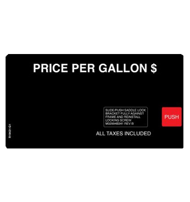 Fits Gilbarco Advantage, Generic Single Level PPU Overlay (works with T17635 and T19370-13) Image