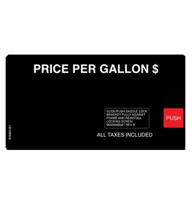 Fits Gilbarco Advantage, Generic Single Level PPU Overlay (works with T17635 and T19370-13) Image