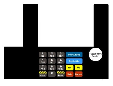 Fits Gilbarco Advantage, Info Screen Overlay w/ Conoco graphics (works with T19525-03 and K94396-02)