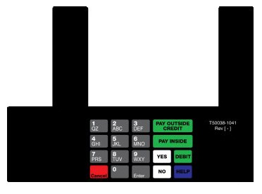 Fits Gilbarco Advantage, Info Screen w/ Citgo graphics and Debit Overlay (works with T19525-03 and K94396-02) Image