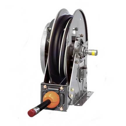 Manual Spring Rewind Hose Reel for Lubrication, Air, Water, Steam, Washdown
