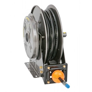 Spring Rewind Hose Reel for Lubrication, Air, Water, Steam, Washdown