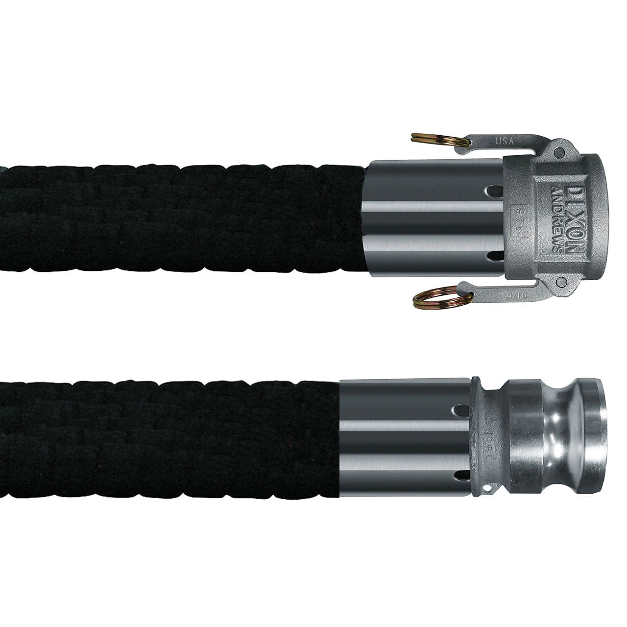 10 - 30 Ft. Hose with 2.0 in. Female x Male Camlock Fittings, E.P. Hose with Static Wire