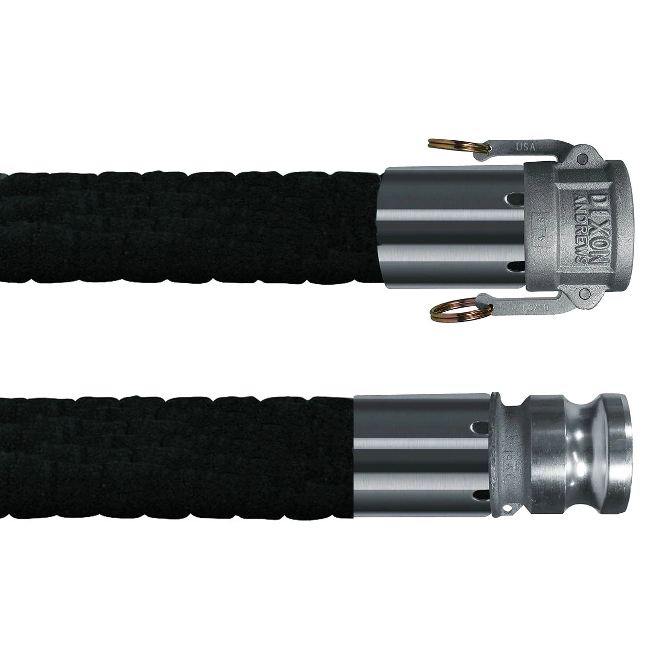 10 - 30 Ft. Hose with 2.0 in. Female x Male Camlock Fittings, E.P. Hose with Static Wire