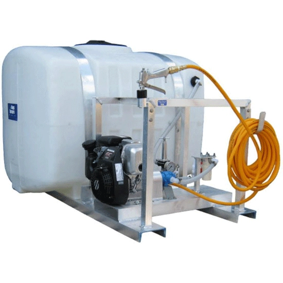 200 Gallon Skid w/ 7 gpm Roller Pump