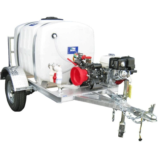 200 Gallon Highway Ready 2-Wheel w/ Hypro D1064