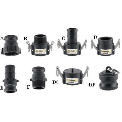 3/4 in., Banjo Poly, A - Female NPT x Male Adapter 