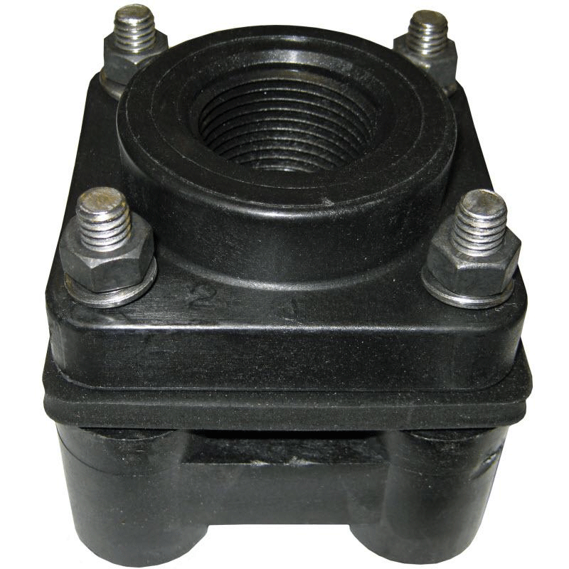 2 in. x 2 in. Threaded Bottom Drain EPDM Tank Flange Image
