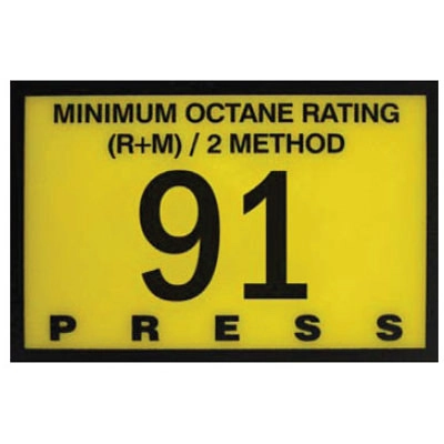 91 Octane Overlay Fits Gilbarco Advantage Image