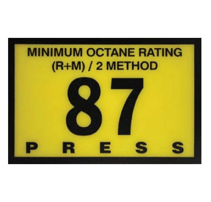 87 Octane Overlay Fits Gilbarco Advantage Image
