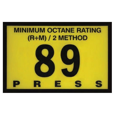 89 Octane Overlay Fits Gilbarco Advantage Image