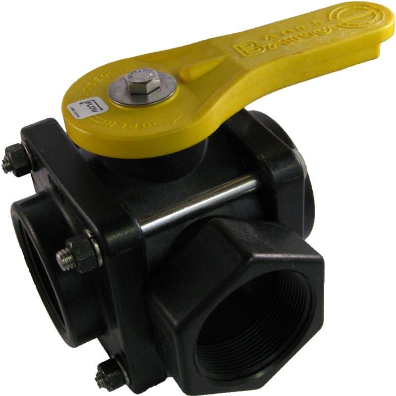 1 in. 3 Way Side Load Ball Valve Image