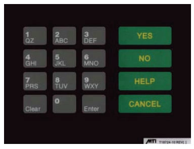 Fits Gilbarco Advantage, CRIND Keypad Overlay (works with T19569-10) Image