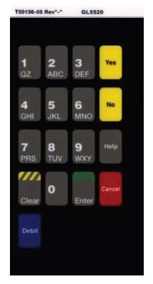 Fits Gilbarco Encore and Eclipse, CRIND Keypad Overlay (ADA) Image