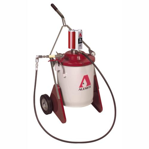 For 35 Lb Drum, 3/8 in. NPTF(f) Outlet, 4.5 Lb/Min Delivery, Includes Follower/Cover/Dolly