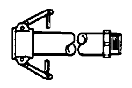 2 ft. x 1 in. Hose with Female Cam Lock Connectors