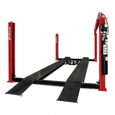 18,000 lb. Load Capacity, 83-3/8 in. Rise Height, 236 in. Max. Wheelbase, Package Includes Two RJ9A Rolling Jacks, Stainless Steel Turning Radius Gauges