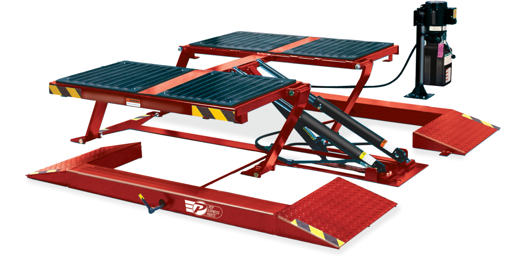 With Electric/Hydraulic Power Unit, Includes 4 Two Position Adapter Blocks, Steel with Rubber Pads