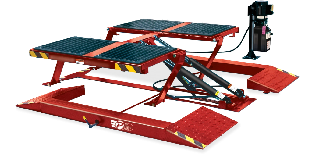 With Electric/Hydraulic Power Unit, Includes 4 Two Position Adapter Blocks, Steel with Rubber Pads