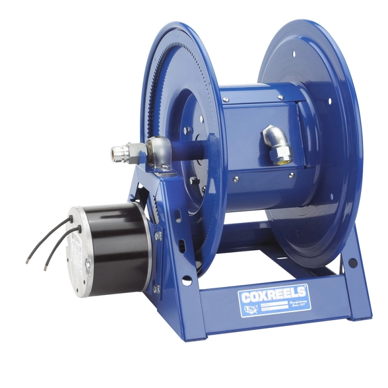 Dual Hose Air Motor Rewind Welding Hose Reel Image