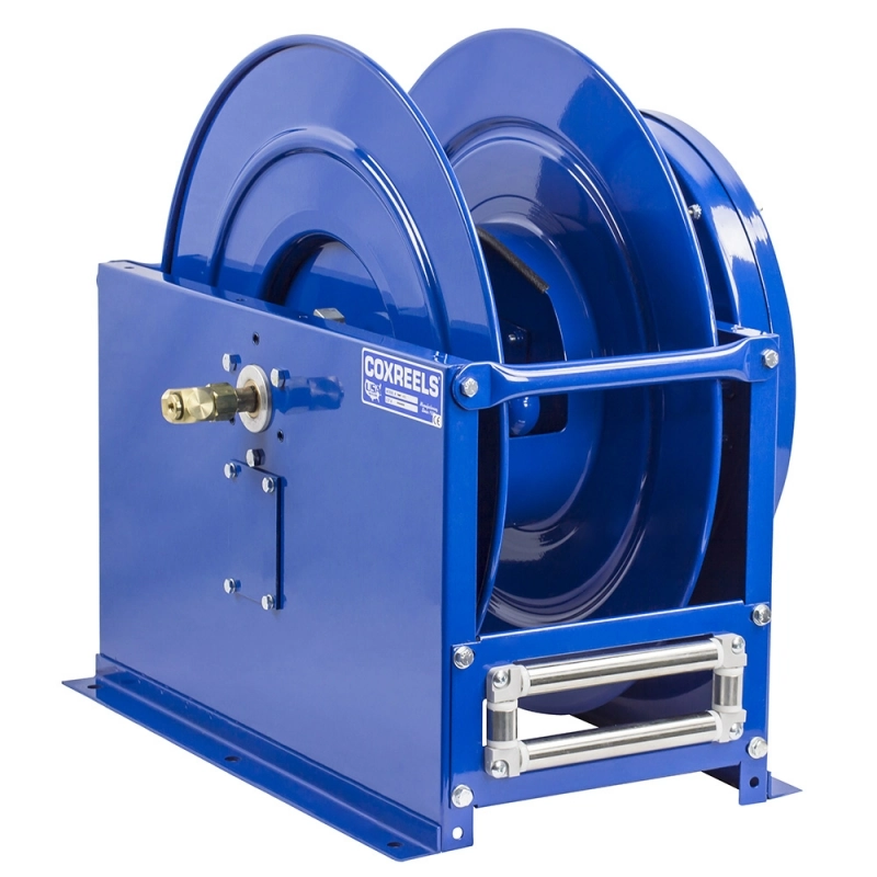 Dual Hose Spring Rewind Oil Hose Reel