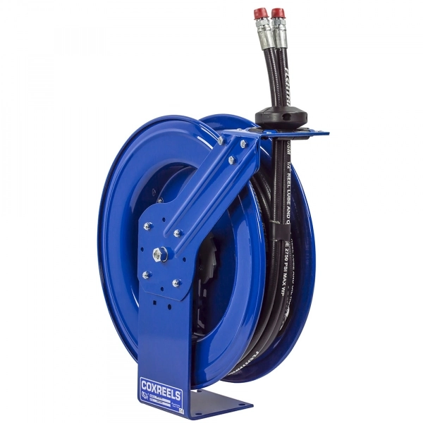 Dual Hose Spring Rewind Hydraulic Oil Hose Reel