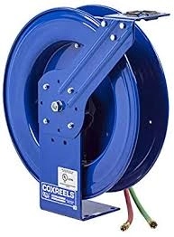Dual Hose Spring Rewind Welding Hose Reel