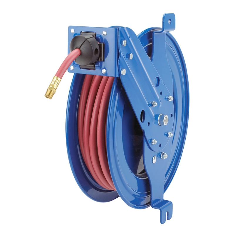 EZ-Coil Side Mount Spring Rewind Air and Water Hose Reel Image