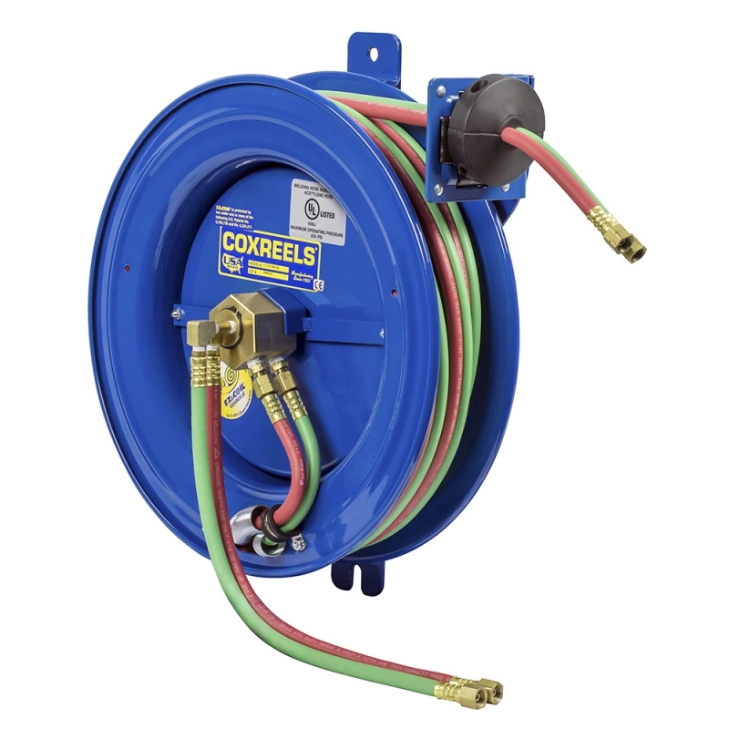 EZ-Coil Side Mount Spring Rewind Welding Hose Reel