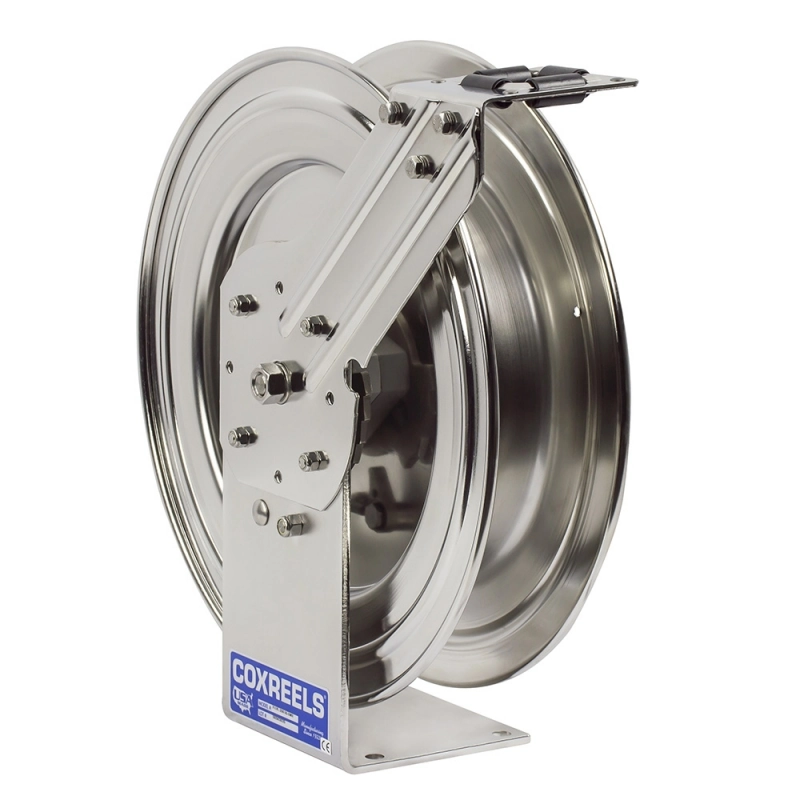 Stainless Steel Spring Rewind Air and Water Hose Reel