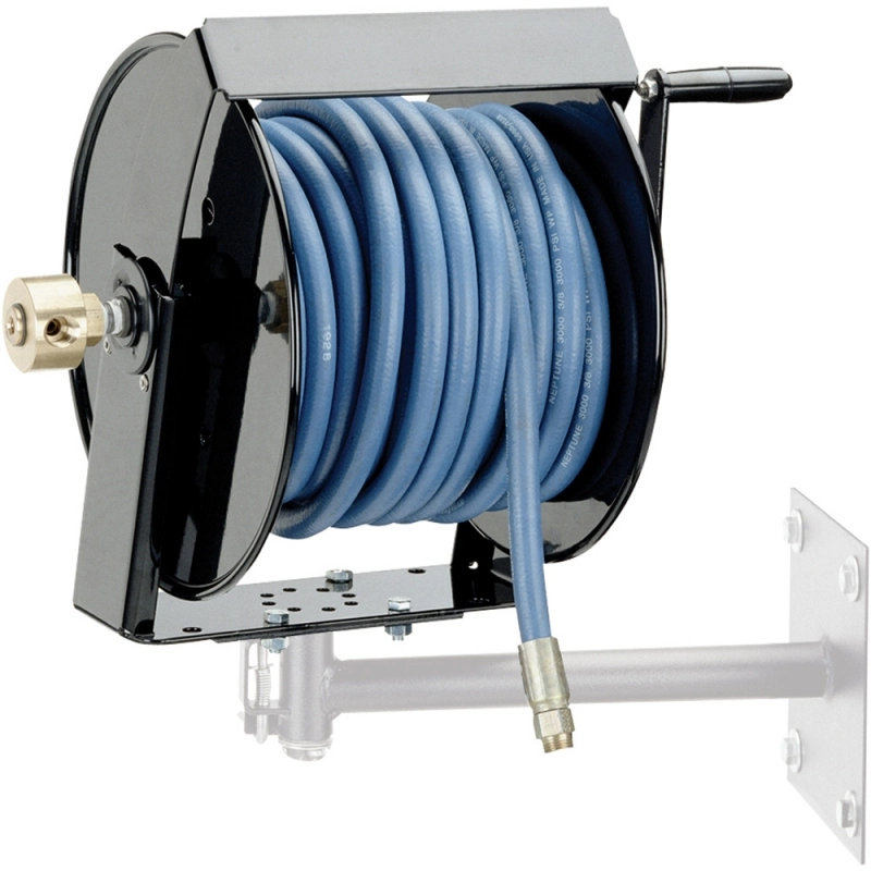 Swivel Mount Hand Crank Grease Hose Reel