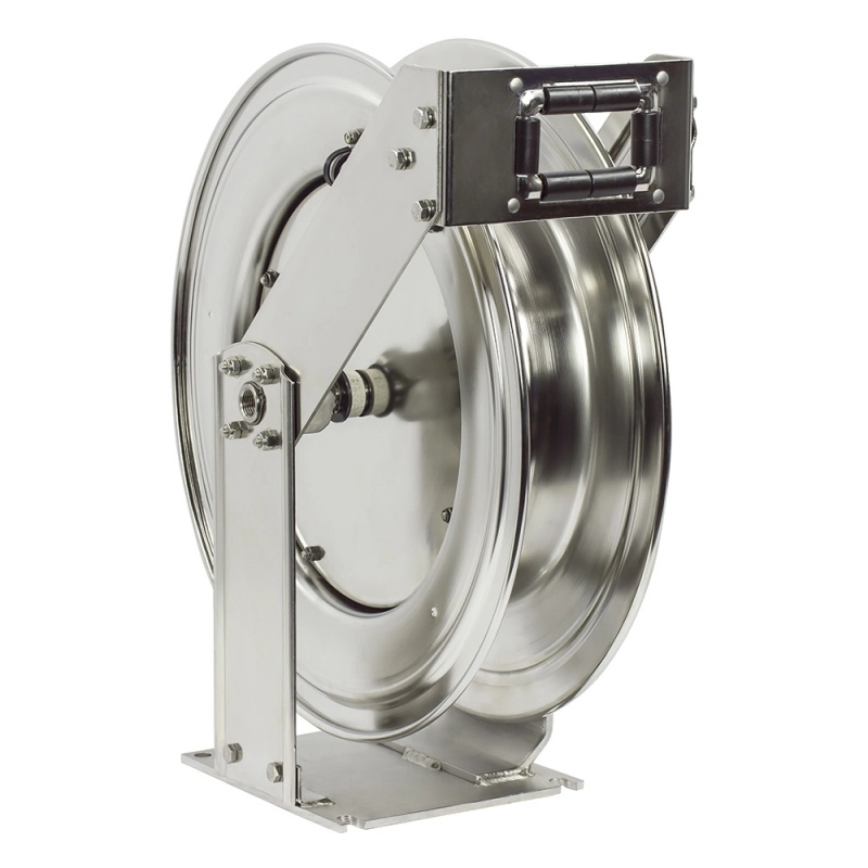 Stainless Steel Spring Rewind Air and Water Hose Reel