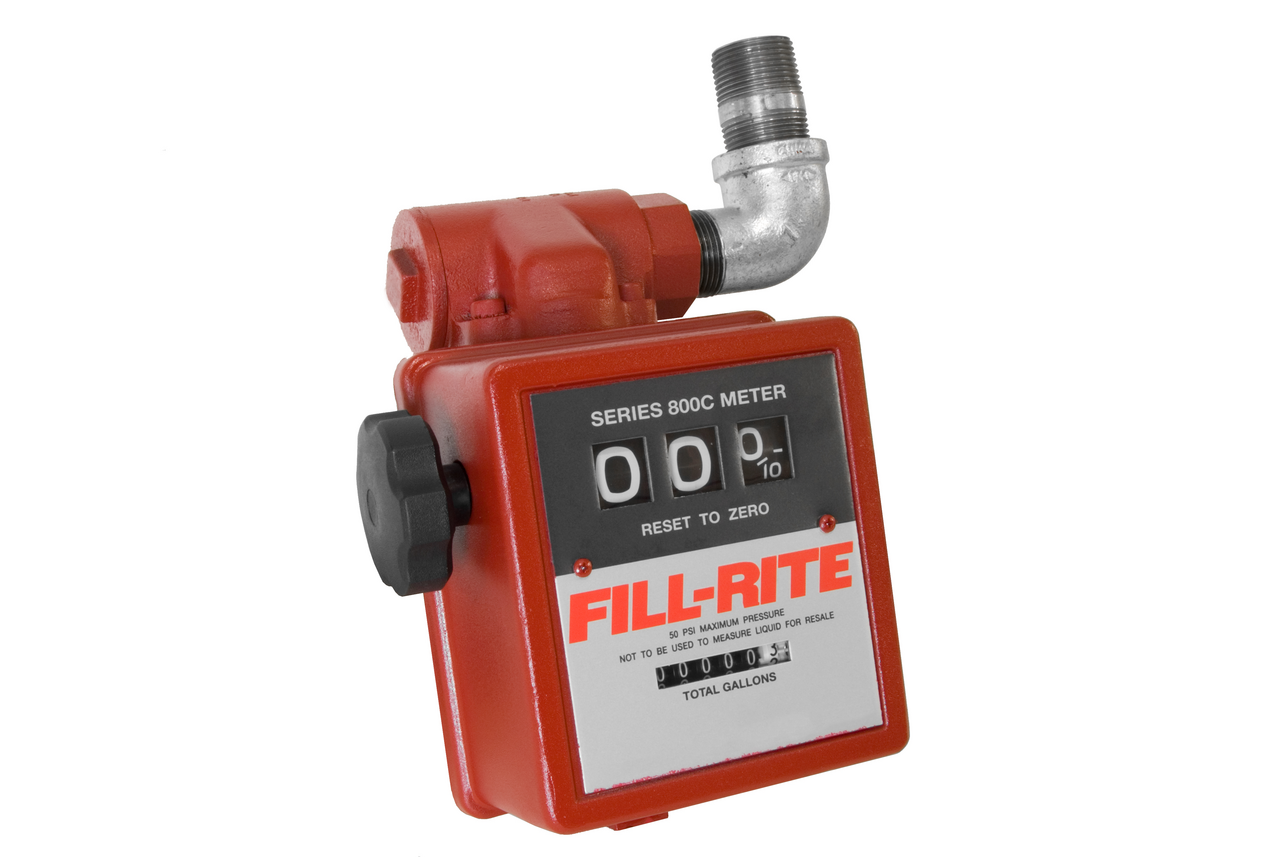 With Strainer, Heavy Duty, FxF, 1 in. NPT or BSPT Inlet/Outlet, Gallon or Liter Read-Out