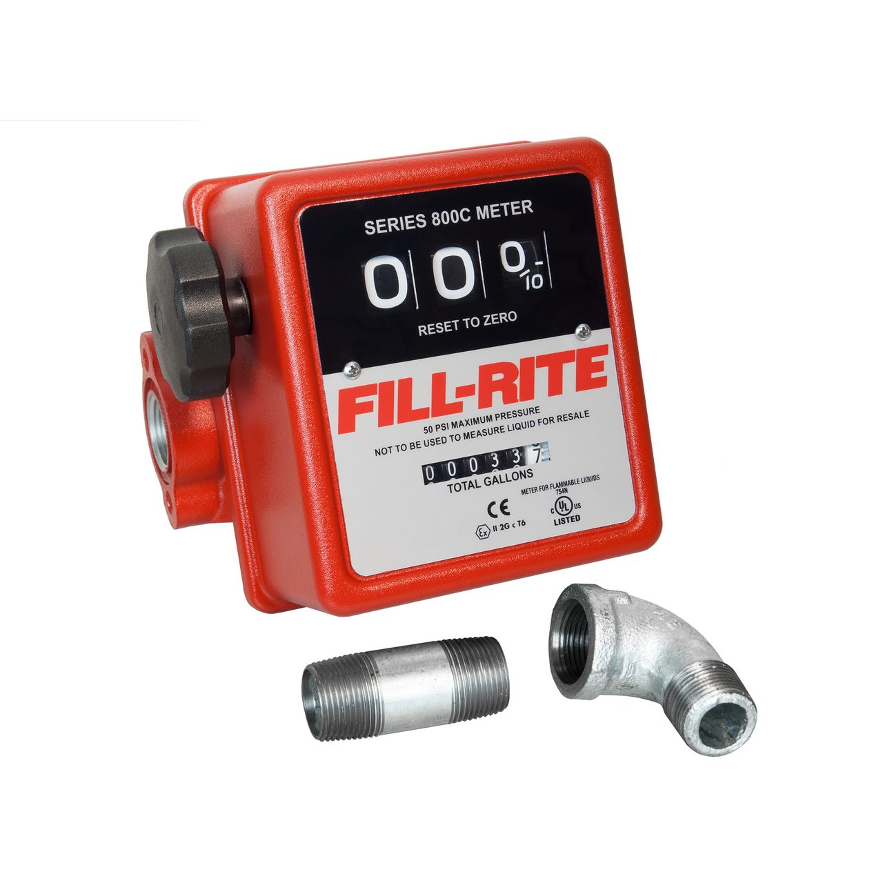 Heavy Duty, FxF, 3/4 in. NPT Inlet/Outlet, Gallon or Liter Read-Out