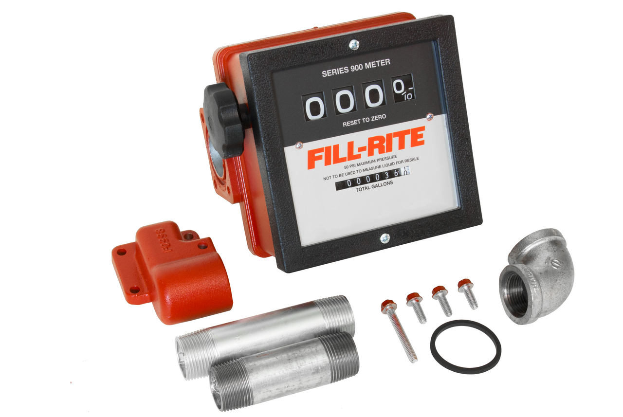 Heavy Duty, FxF, 1 in. NPT Inlet/Outlet, fits 4200 Series Pump, Gallon or Liter Read-Out