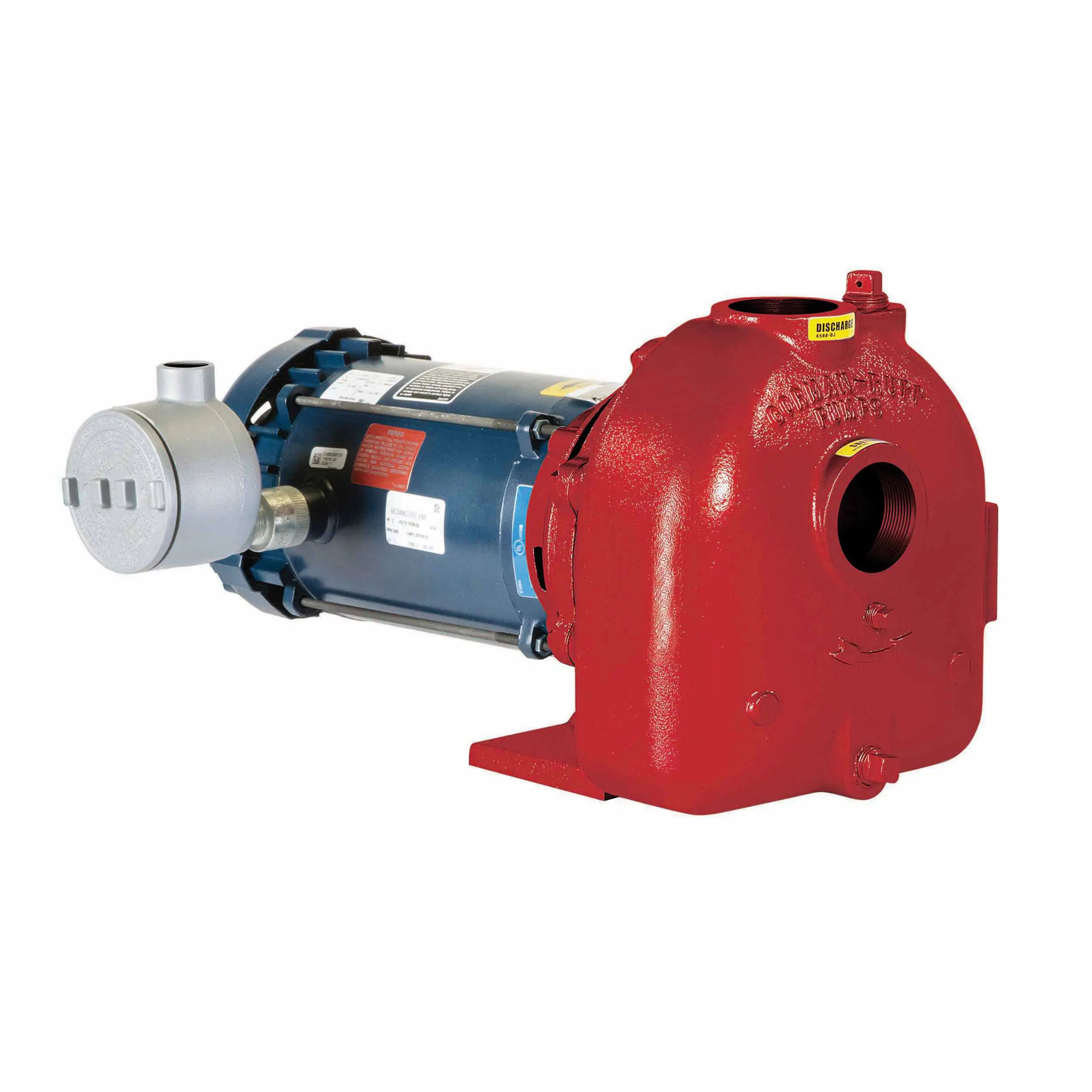 2 in. NPT Inlet/Outlet, Explosion Proof, Cast Iron, 2 HP, Single Phase, 110V AC, 125 GPM, 15.4 Amps