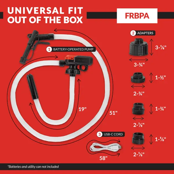 Battery-Powered Liquid Transfer Pump w/ Auto-Stop