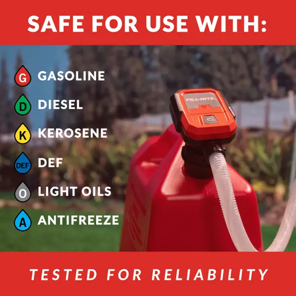 Battery-Powered Liquid Transfer Pump w/ Auto-Stop