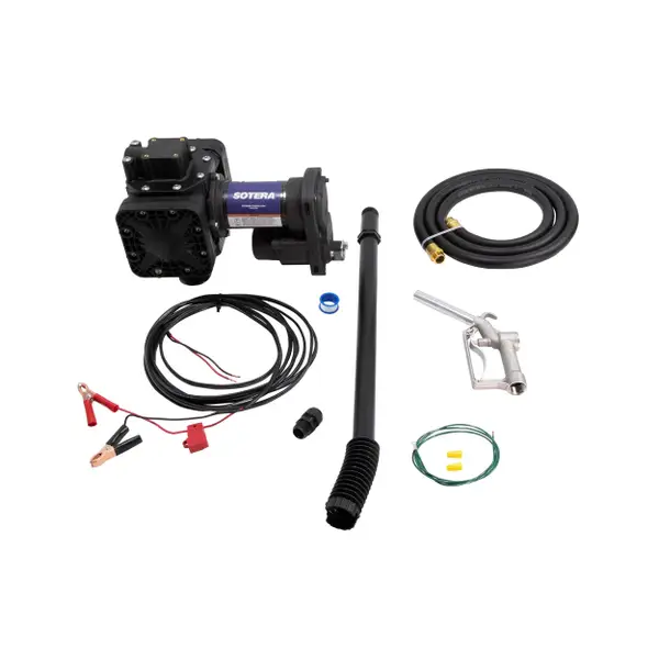 12V DC Chemical Transfer Pump for Oils and Petrochemicals, Bung Mount Package